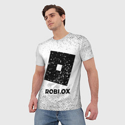 Футболка мужская Roblox с потертостями на светлом фоне, цвет: 3D-принт — фото 2