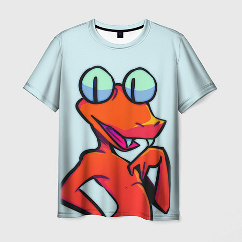 Мужская футболка Оранжевый - Радужные друзья / 3D-принт – фото 1