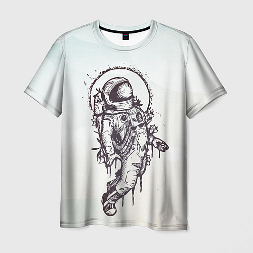 Мужская футболка Космонавт в скафандре / 3D-принт – фото 1