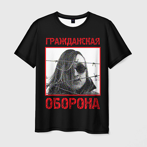 Мужская футболка Гражданская Оборона - Егор Летов / 3D-принт – фото 1