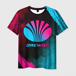 Футболка мужская Daewoo - neon gradient, цвет: 3D-принт