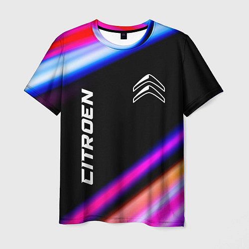 Мужская футболка Citroen speed lights / 3D-принт – фото 1