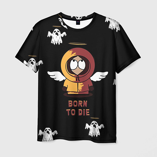Мужская футболка Born to die / 3D-принт – фото 1