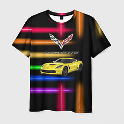 Футболка мужская Chevrolet Corvette - гоночная команда - Motorsport, цвет: 3D-принт