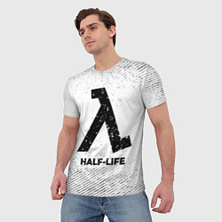 Футболка мужская Half-Life с потертостями на светлом фоне, цвет: 3D-принт — фото 2