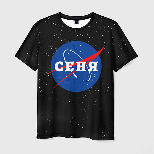 Мужская футболка Сеня Наса космос / 3D-принт – фото 1
