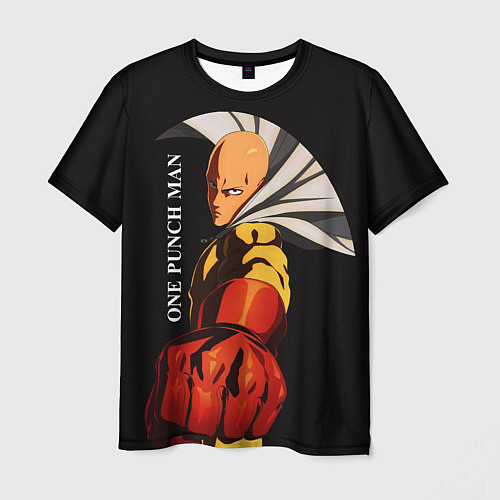 Мужская футболка Сайтама Ванпанчмен / 3D-принт – фото 1