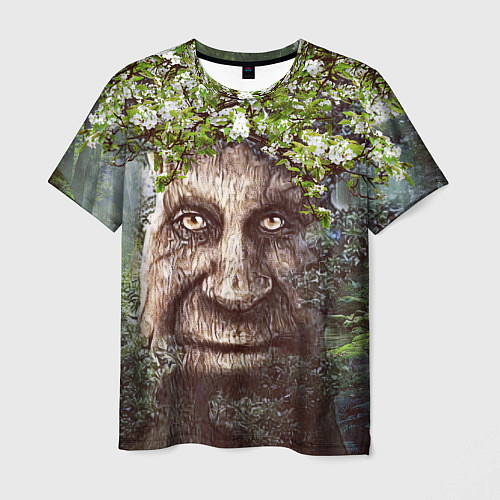 Мужская футболка Мудрое Таинственное Дерево / 3D-принт – фото 1