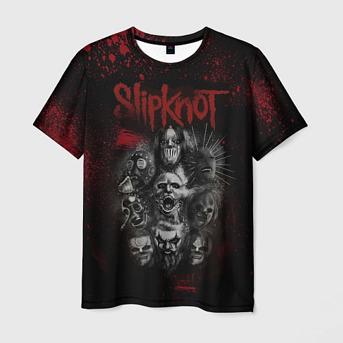Мужская футболка Slipknot dark red / 3D-принт – фото 1