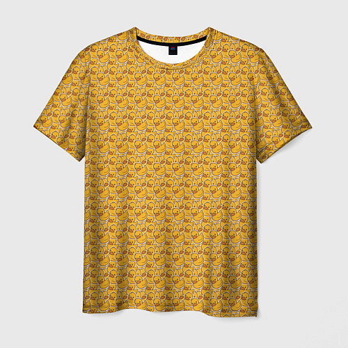 Мужская футболка Паттерн с утятами / 3D-принт – фото 1