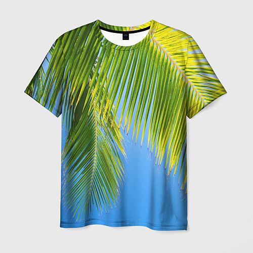Мужская футболка Пальма у неба / 3D-принт – фото 1