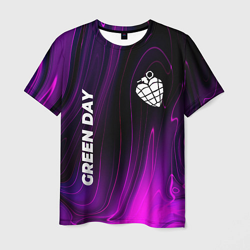 Мужская футболка Green Day violet plasma / 3D-принт – фото 1