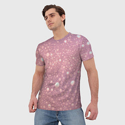 Футболка мужская Pink bubbles, цвет: 3D-принт — фото 2