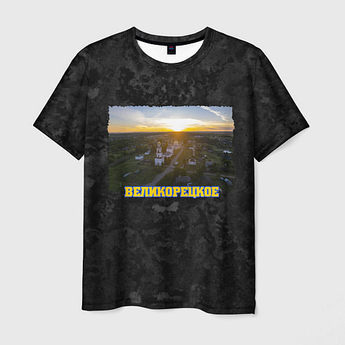 Мужская футболка Великорецкое - рассвет / 3D-принт – фото 1