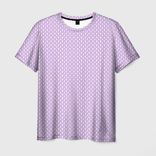 Мужская футболка Вязаное полотно - Розовое / 3D-принт – фото 1