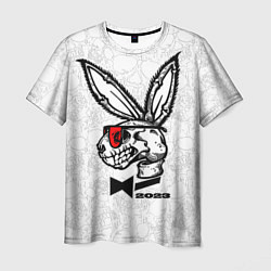 Футболка мужская Playboy Skull Rabbit 2023, цвет: 3D-принт