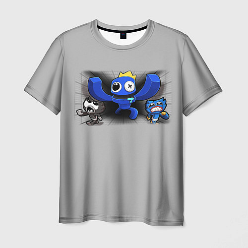 Мужская футболка Синий и Хагги Вагги / 3D-принт – фото 1