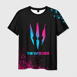 Футболка мужская The Witcher - neon gradient, цвет: 3D-принт