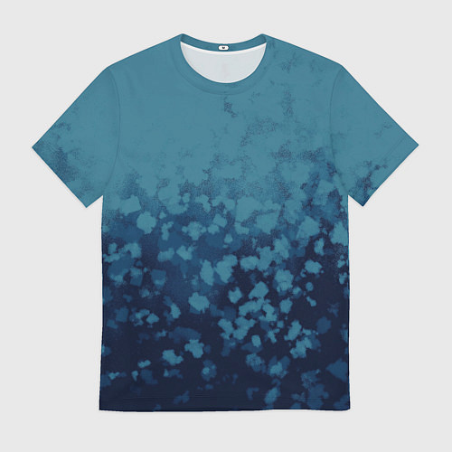 Мужская футболка Абстракция синий / 3D-принт – фото 1