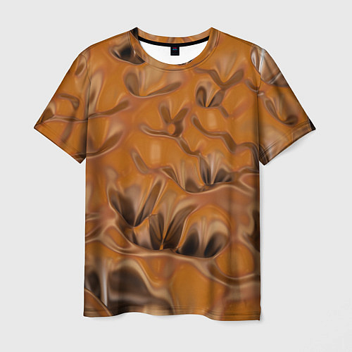 Мужская футболка Шоколадная лава / 3D-принт – фото 1