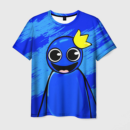 Мужская футболка Радужные друзья: веселый Синий / 3D-принт – фото 1