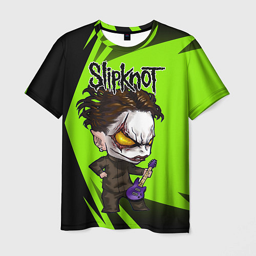 Мужская футболка Slipknot green / 3D-принт – фото 1