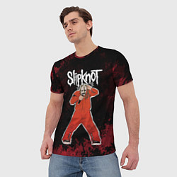 Футболка мужская Slipknot music, цвет: 3D-принт — фото 2