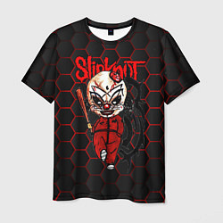 Футболка мужская Slipknot объемные соты, цвет: 3D-принт