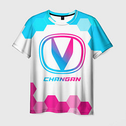 Футболка мужская Changan neon gradient style, цвет: 3D-принт