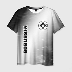 Футболка мужская Borussia sport на светлом фоне: надпись, символ, цвет: 3D-принт