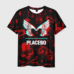 Футболка мужская Placebo rock glitch, цвет: 3D-принт