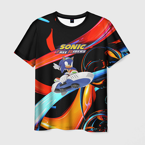 Мужская футболка Sonic Free Riders - Hedgehog / 3D-принт – фото 1
