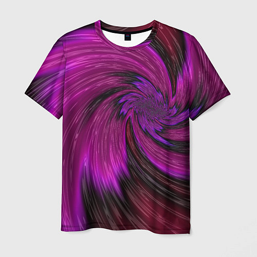 Мужская футболка Фиолетовый вихрь / 3D-принт – фото 1