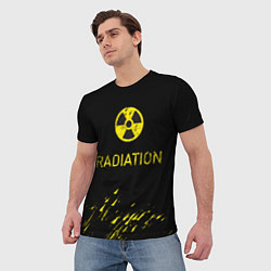 Футболка мужская Radiation - радиационная опасность, цвет: 3D-принт — фото 2