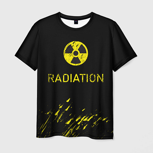 Мужская футболка Radiation - радиационная опасность / 3D-принт – фото 1