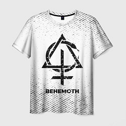 Футболка мужская Behemoth с потертостями на светлом фоне, цвет: 3D-принт