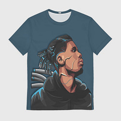 Мужская футболка Мулат-киберпанк