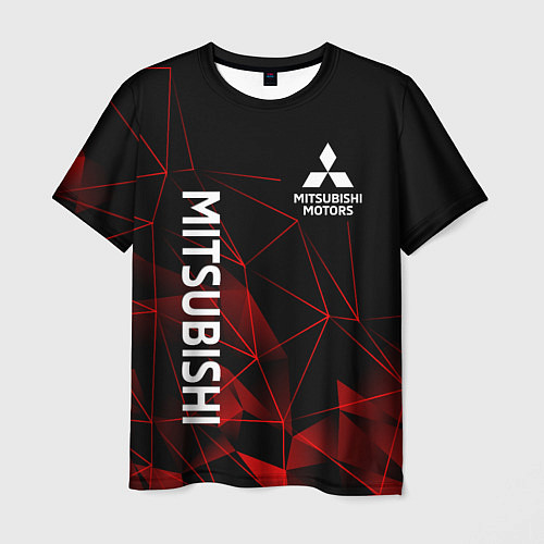 Мужская футболка Mitsubishi line style / 3D-принт – фото 1