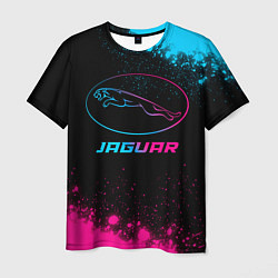 Футболка мужская Jaguar - neon gradient, цвет: 3D-принт