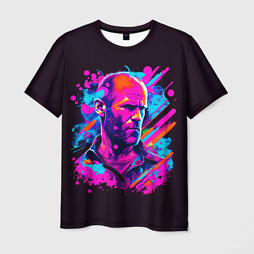 Мужская футболка Jason Statham - pop art / 3D-принт – фото 1
