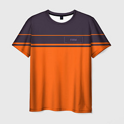 Футболка мужская FIRM темно-оранжевый, цвет: 3D-принт