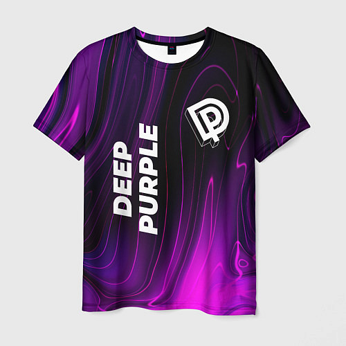 Мужская футболка Deep Purple violet plasma / 3D-принт – фото 1