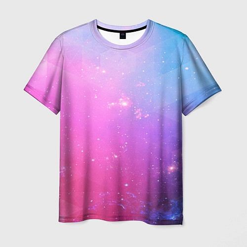 Мужская футболка Звёздное геометрическое небо / 3D-принт – фото 1