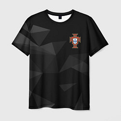 Футболка мужская Сборная Португалии треугольники, цвет: 3D-принт