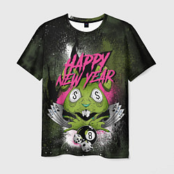 Футболка мужская Geen rabbit happy new year, цвет: 3D-принт