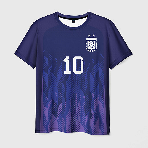 Мужская футболка Месси Аргентина ЧМ 2022 выездная / 3D-принт – фото 1