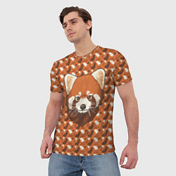 Футболка мужская Милая красная панда, цвет: 3D-принт — фото 2