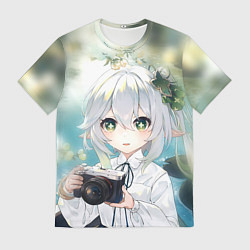 Футболка мужская Нахида с фотоаппаратом, цвет: 3D-принт