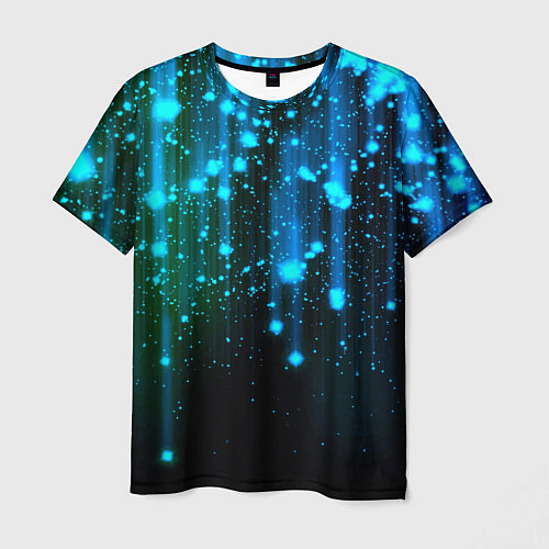 Мужская футболка Space - starfall / 3D-принт – фото 1