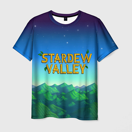 Мужская футболка Горы Stardew Valley / 3D-принт – фото 1